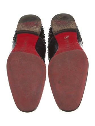 Christian Louboutin Spike Accents Leather Loafers