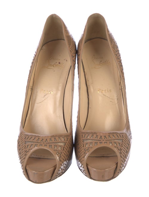 Christian Louboutin Patent Leather Printed Pumps