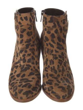 Christian Louboutin Suede Animal Print Boots