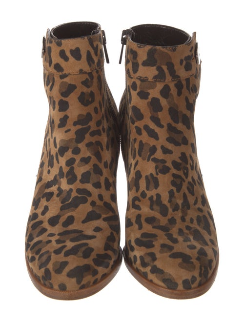 Christian Louboutin Suede Animal Print Boots
