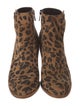 Christian Louboutin Suede Animal Print Boots