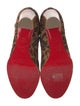Christian Louboutin Suede Animal Print Boots