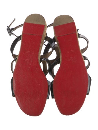 Christian Louboutin Patent Leather Gladiator Sandals
