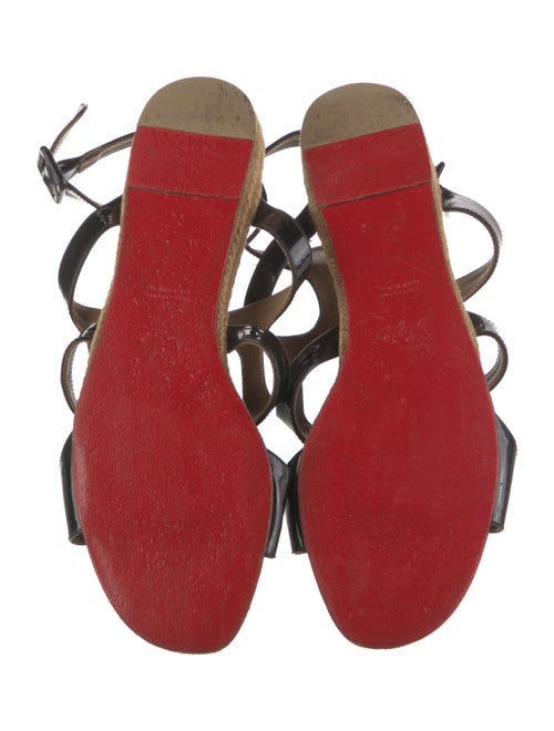 Christian Louboutin Patent Leather Gladiator Sandals