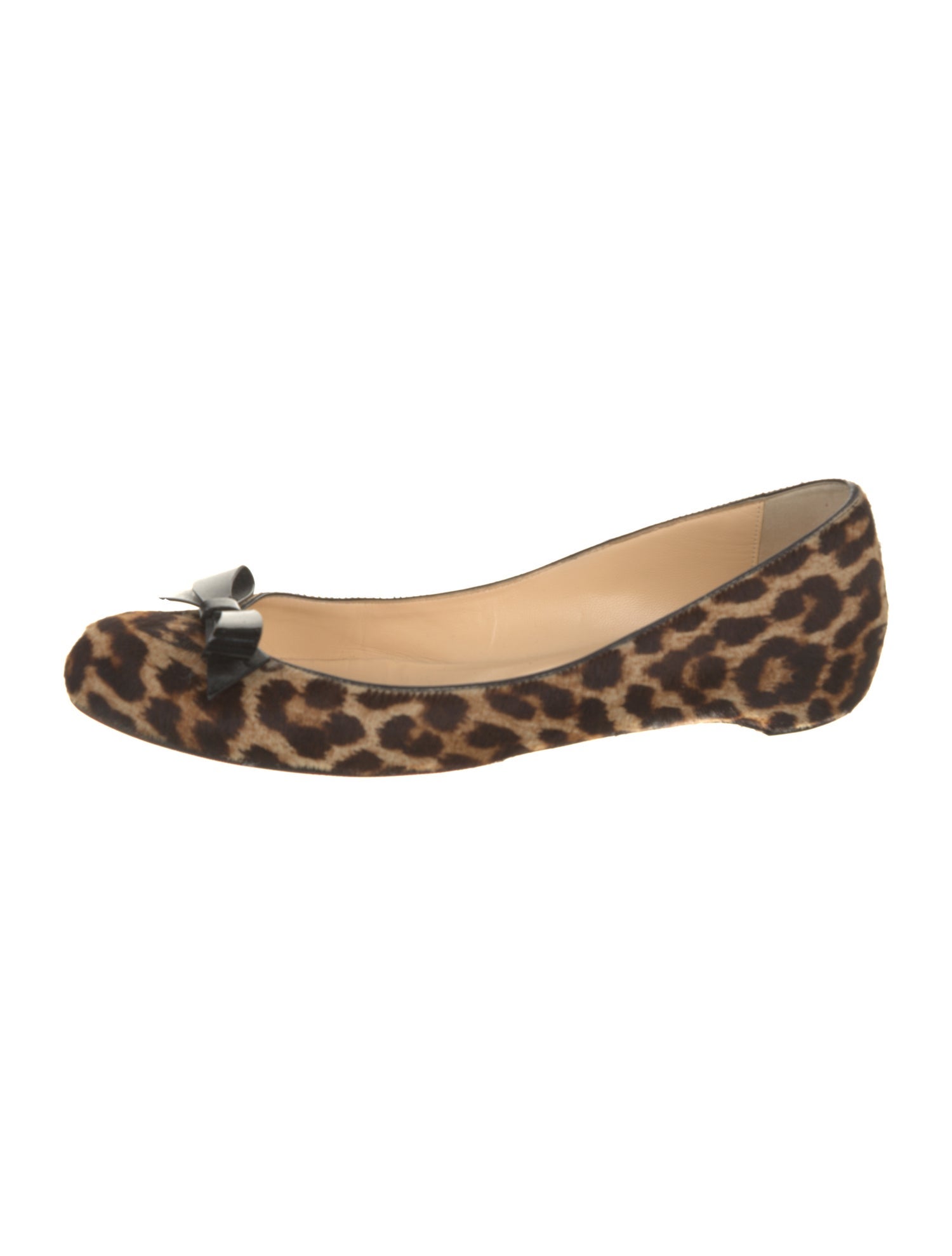 Christian Louboutin Ponyhair Animal Print Ballet Flats