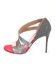 Christian Louboutin Leather Printed Sandals