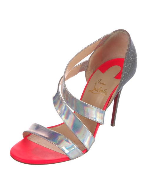 Christian Louboutin Leather Printed Sandals