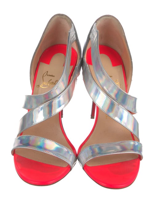 Christian Louboutin Leather Printed Sandals