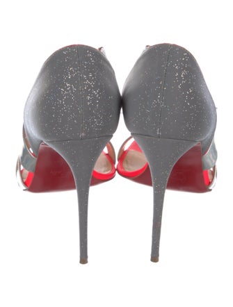 Christian Louboutin Leather Printed Sandals