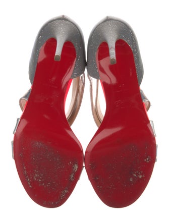 Christian Louboutin Leather Printed Sandals