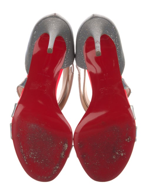 Christian Louboutin Leather Printed Sandals