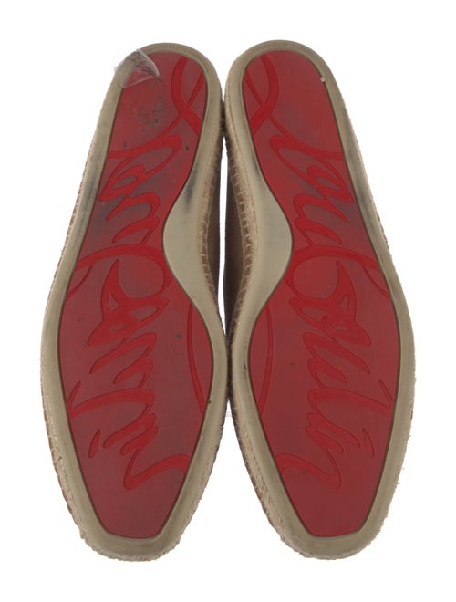 Christian Louboutin Suede Graphic Print Espadrilles