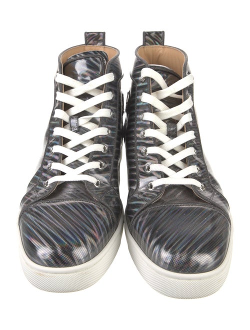 Christian Louboutin Patent Leather Printed Sneakers