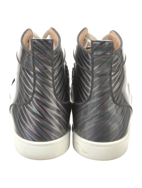 Christian Louboutin Patent Leather Printed Sneakers