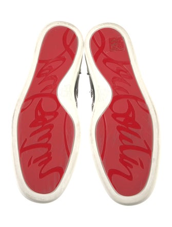 Christian Louboutin Patent Leather Printed Sneakers