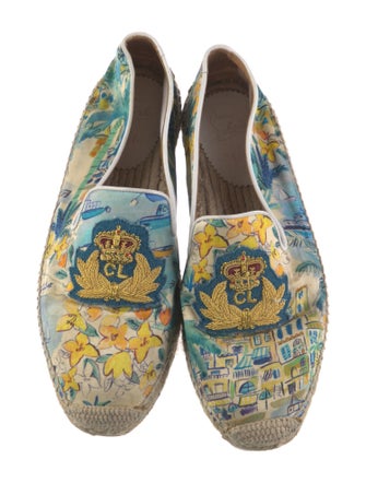Christian Louboutin Canvas Printed Espadrilles