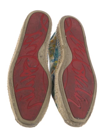 Christian Louboutin Canvas Printed Espadrilles