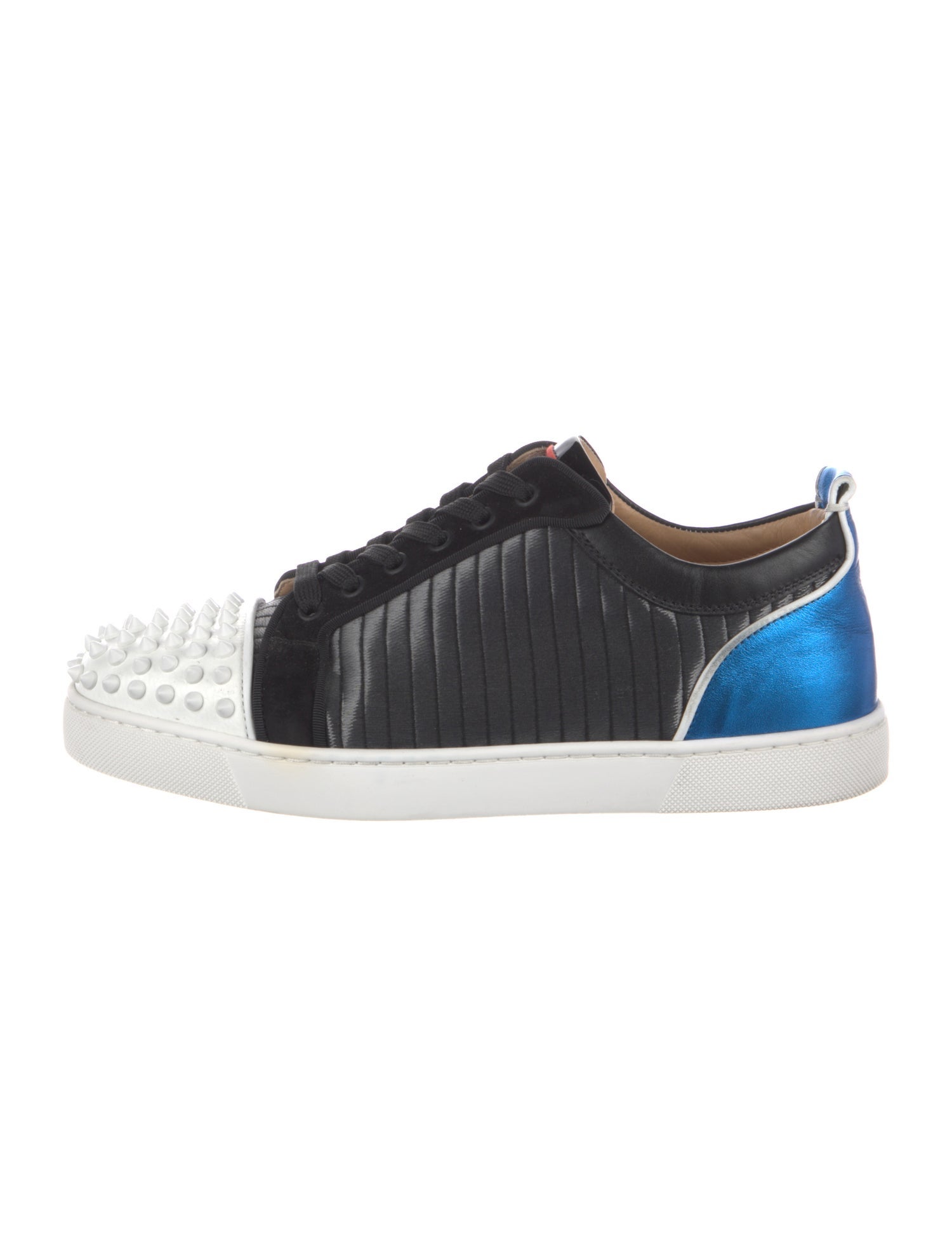 Christian Louboutin Spike Accents Printed Sneakers