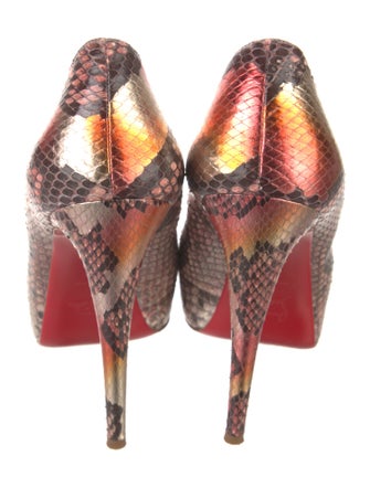 Christian Louboutin Snakeskin Animal Print Pumps