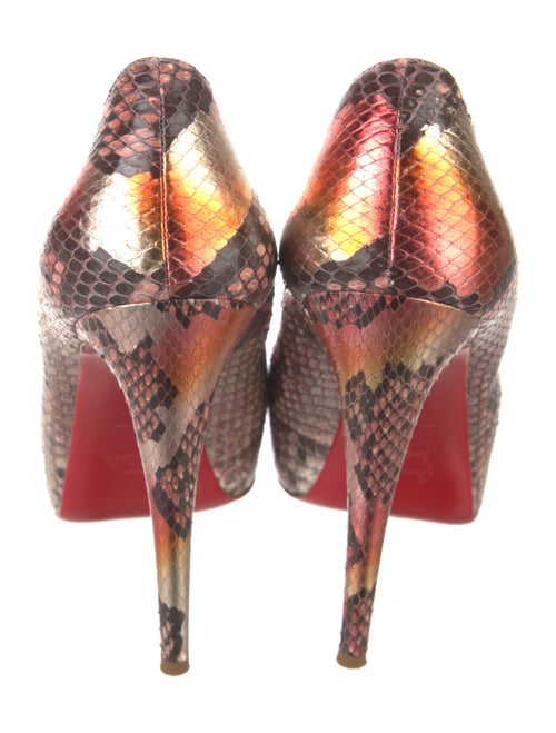 Christian Louboutin Snakeskin Animal Print Pumps