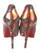 Christian Louboutin Snakeskin Animal Print Pumps