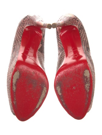 Christian Louboutin Snakeskin Animal Print Pumps