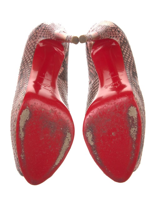 Christian Louboutin Snakeskin Animal Print Pumps