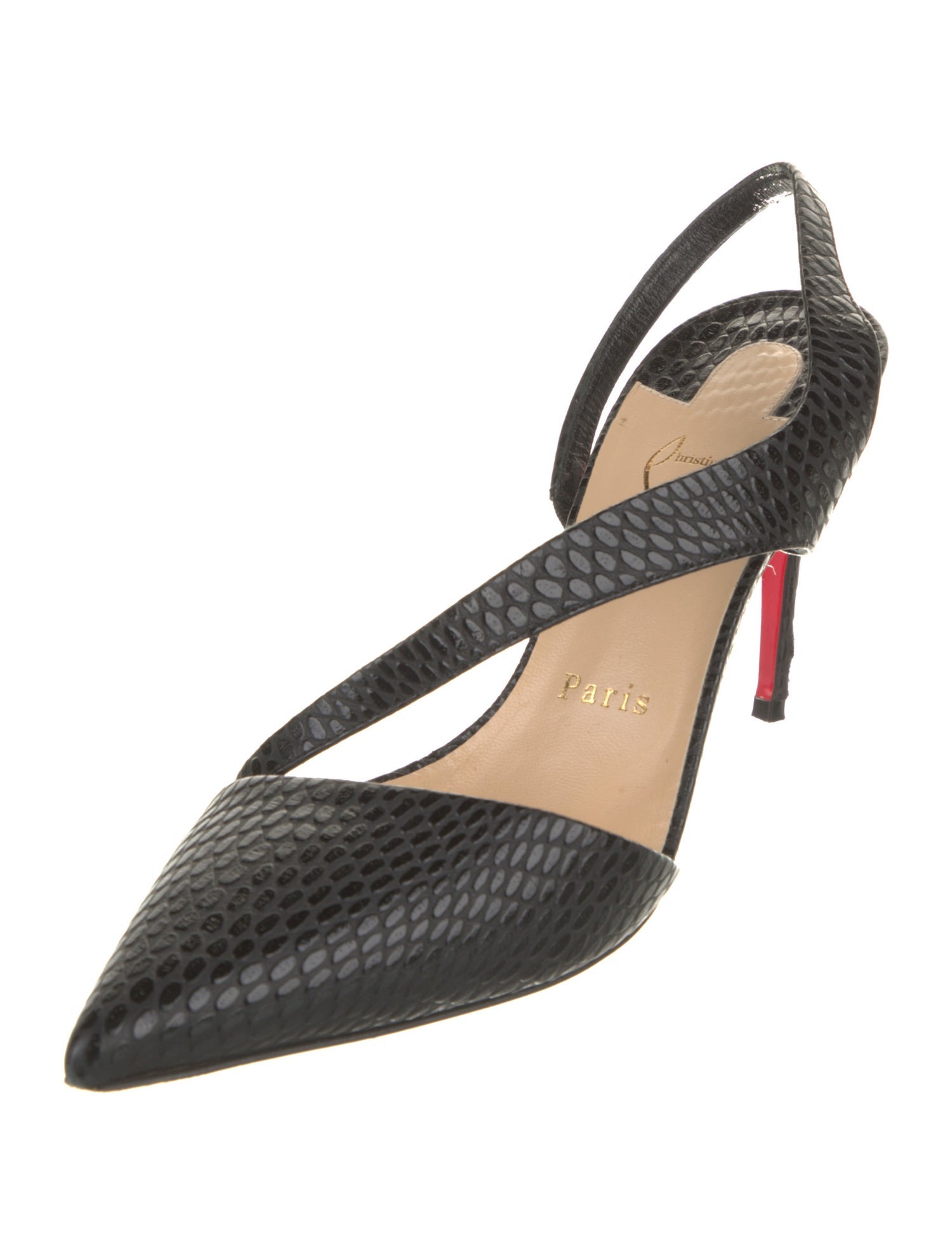 Christian Louboutin Leather Slingback Pumps