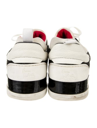 Christian Louboutin Colorblock Pattern Mesh Accents Sneakers