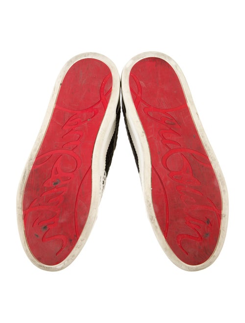 Christian Louboutin Colorblock Pattern Mesh Accents Sneakers