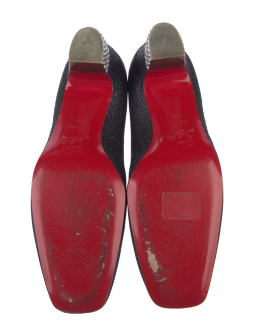 Christian Louboutin Glitter Crystal Embellishments Pumps