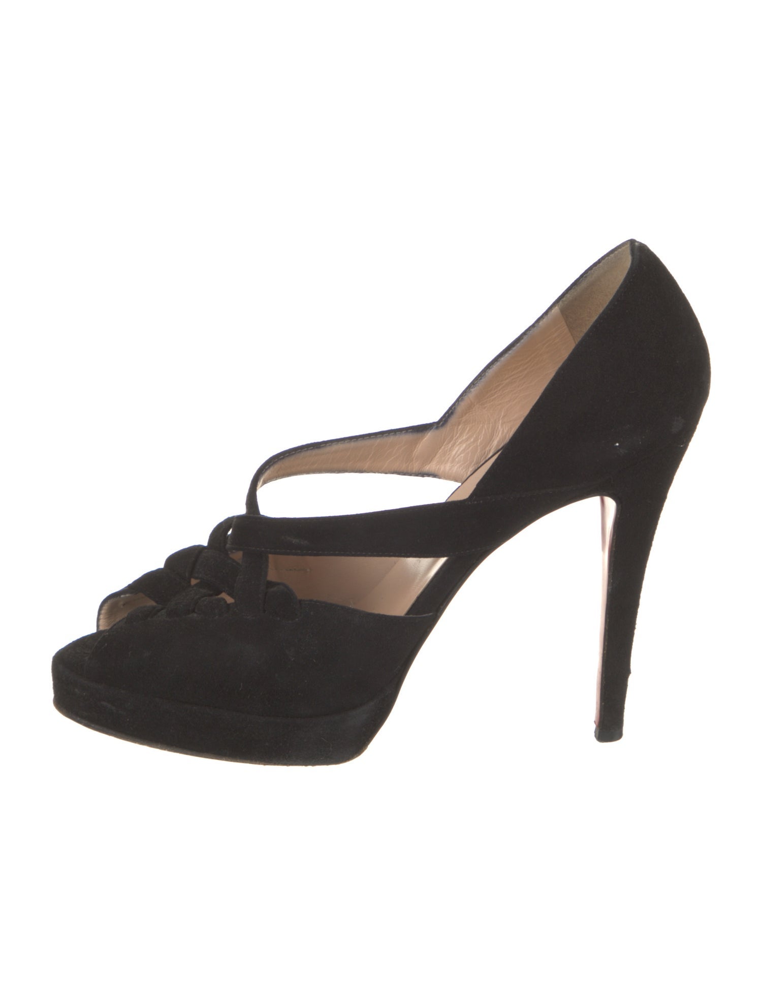 Christian Louboutin Suede D'Orsay Pumps