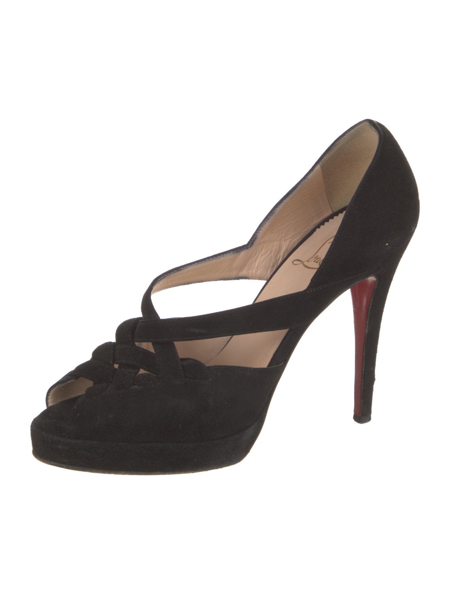 Christian Louboutin Suede D'Orsay Pumps