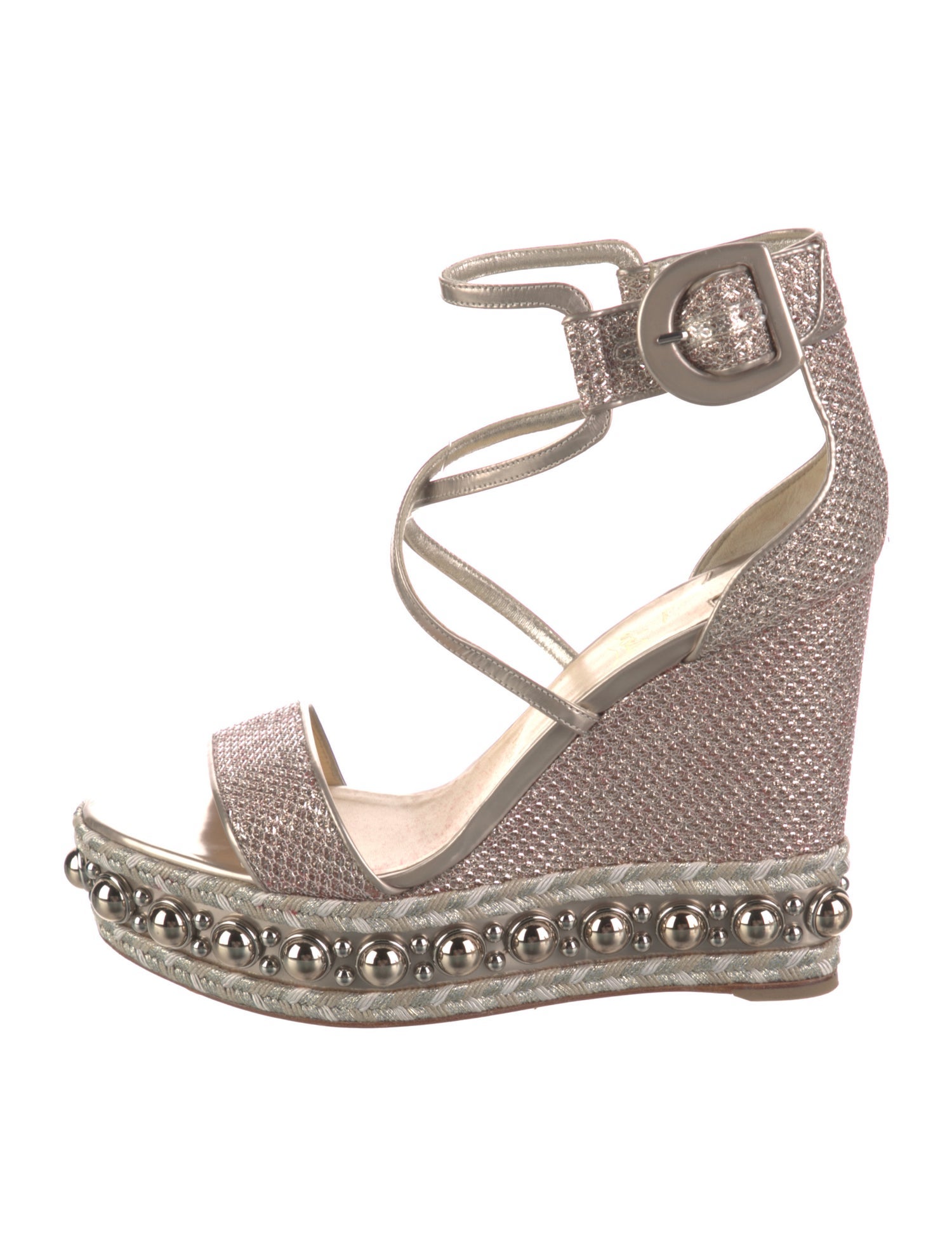 Christian Louboutin Glitter Glitter Accents Espadrilles