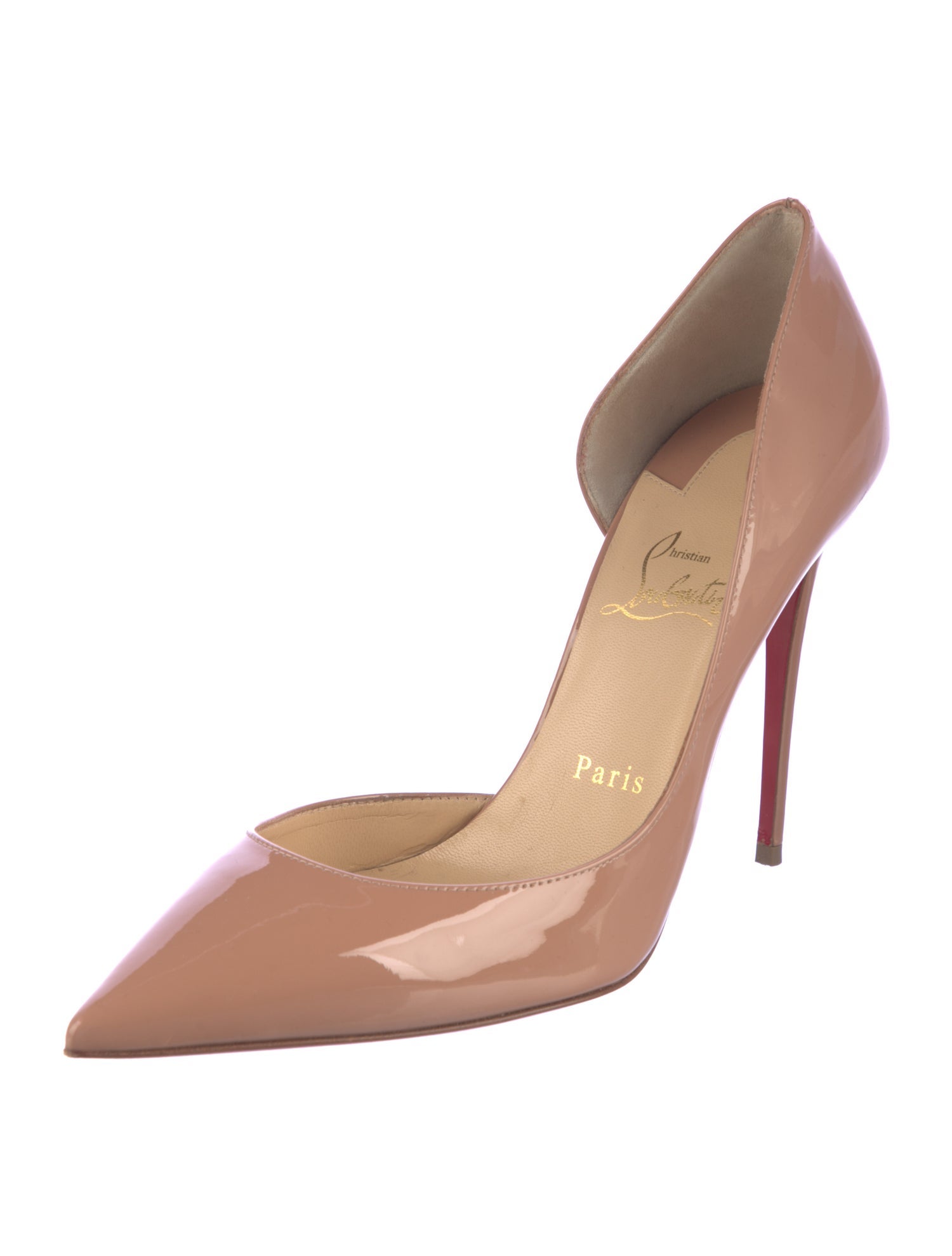 Christian Louboutin Patent Leather D'Orsay Pumps