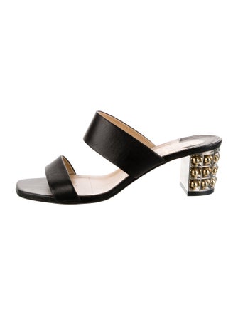 Christian Louboutin Opticat Leather Slides