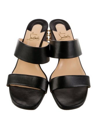 Christian Louboutin Opticat Leather Slides