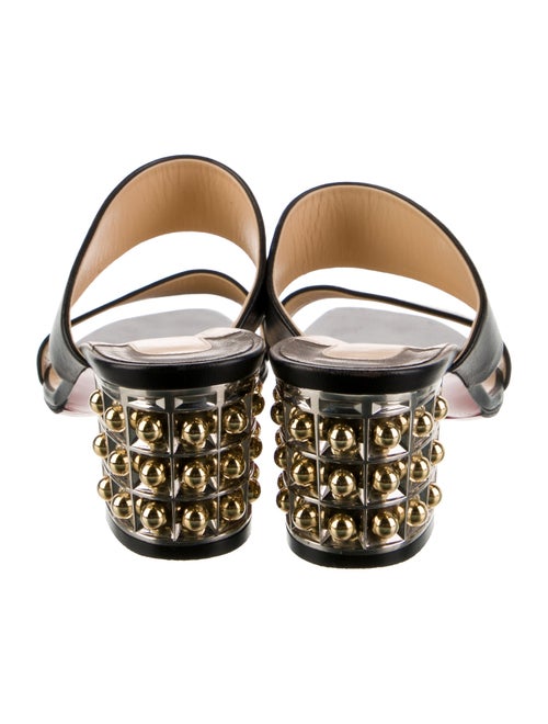 Christian Louboutin Opticat Leather Slides