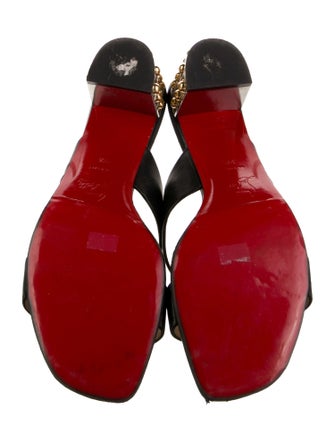 Christian Louboutin Opticat Leather Slides