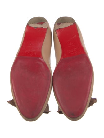 Christian Louboutin Spike Accents Leather Ballet Flats
