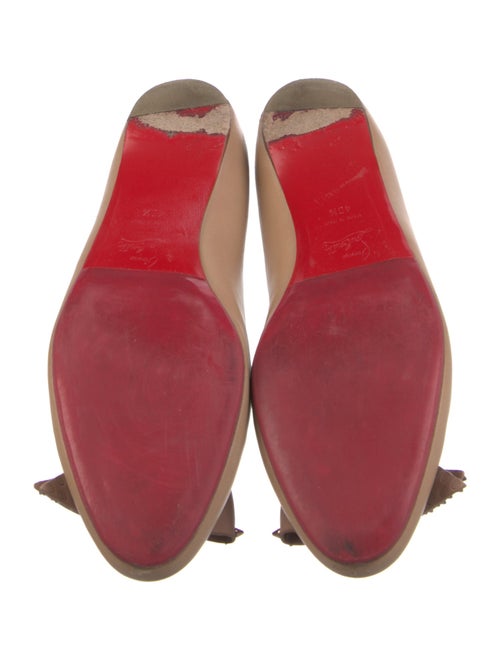 Christian Louboutin Spike Accents Leather Ballet Flats