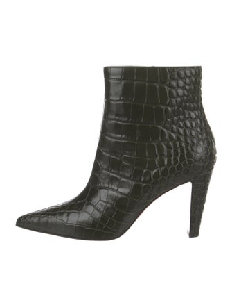 Christian Louboutin Embossed Leather Boots