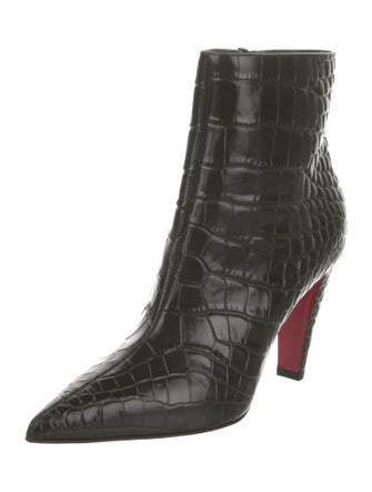 Christian Louboutin Embossed Leather Boots