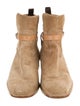 Christian Louboutin Suede Leather Trim Embellishment Boots