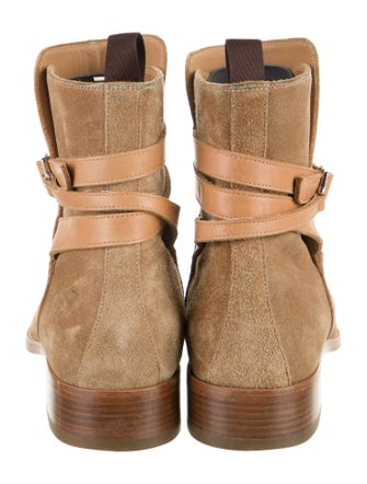 Christian Louboutin Suede Leather Trim Embellishment Boots