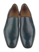 Christian Louboutin Leather Grosgrain Trim Loafers