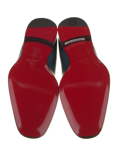 Christian Louboutin Leather Grosgrain Trim Loafers