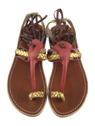 Christian Louboutin Leather Gladiator Sandals