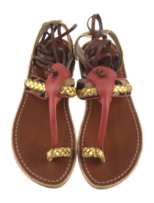 Christian Louboutin Leather Gladiator Sandals