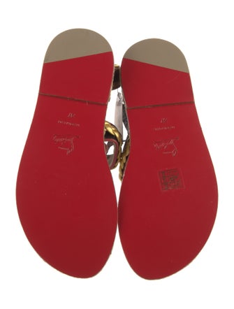 Christian Louboutin Leather Gladiator Sandals